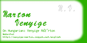 marton venyige business card